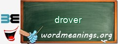 WordMeaning blackboard for drover